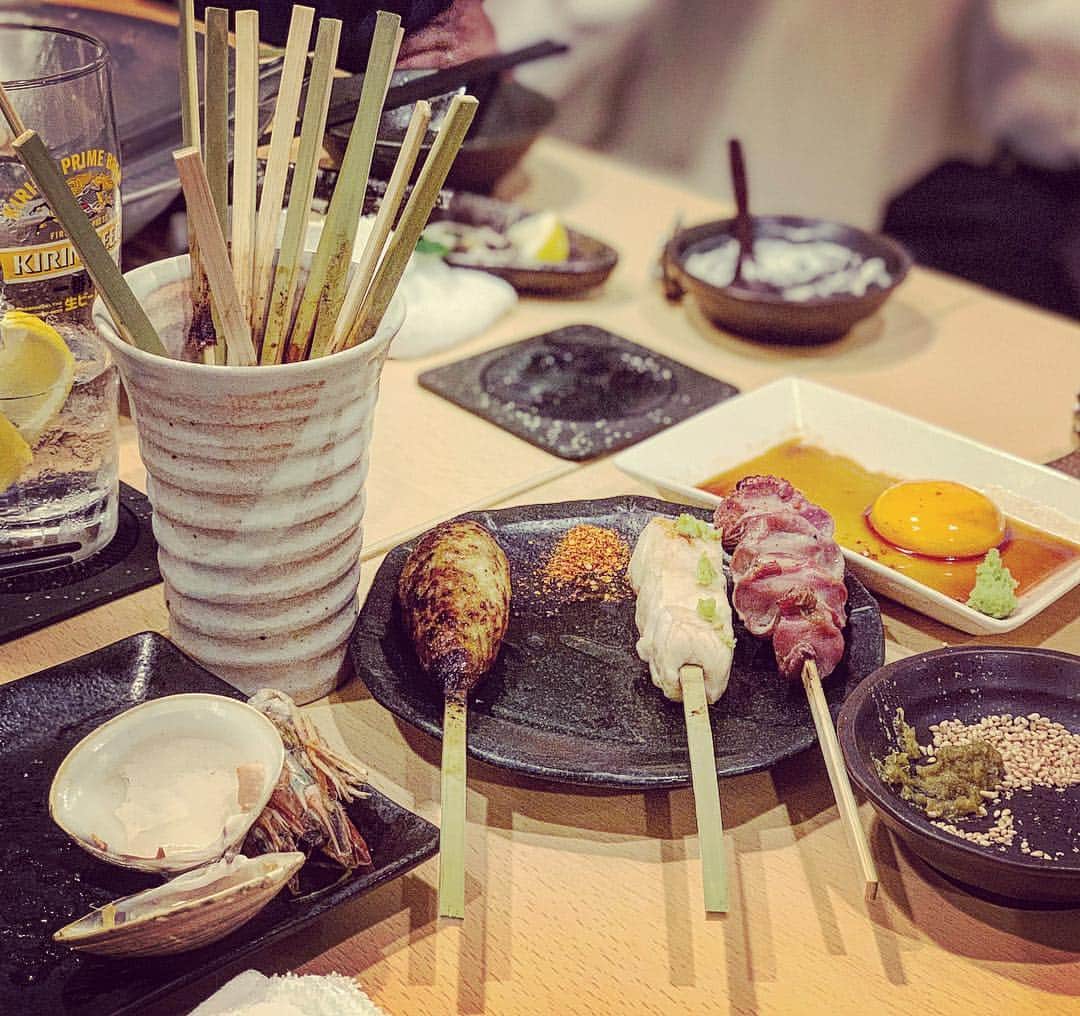 YOICHIのインスタグラム：「#焼き鳥 #焼鳥 #串 #熊本 #日本 #居酒屋 #Kumamoto #japan #japanesefood」