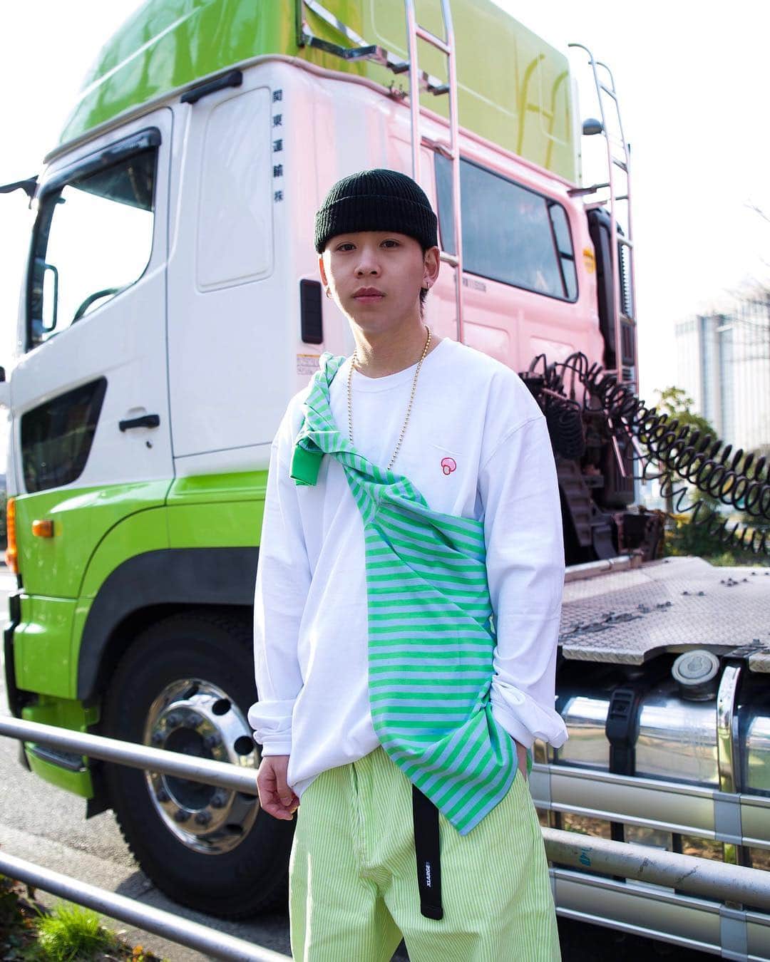 のインスタグラム：「STYLE @mr_its  L/S TEE BRIEFING ¥6,000＋TAX --- @xlargejp  #xlarge #xlargejp #xlarge_snap #xlxgodaiba」