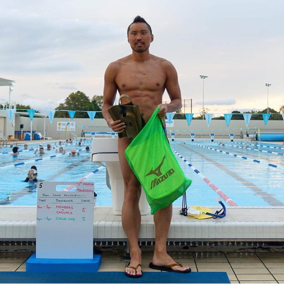 のインスタグラム：「ゴールドコーストでの全てのトレーニングが終了しました！ 調子は上々！日本選手権が楽しみです🇯🇵🏊🏻‍♂️ #イトマン東進#ミズノ#goldcoast#gc」
