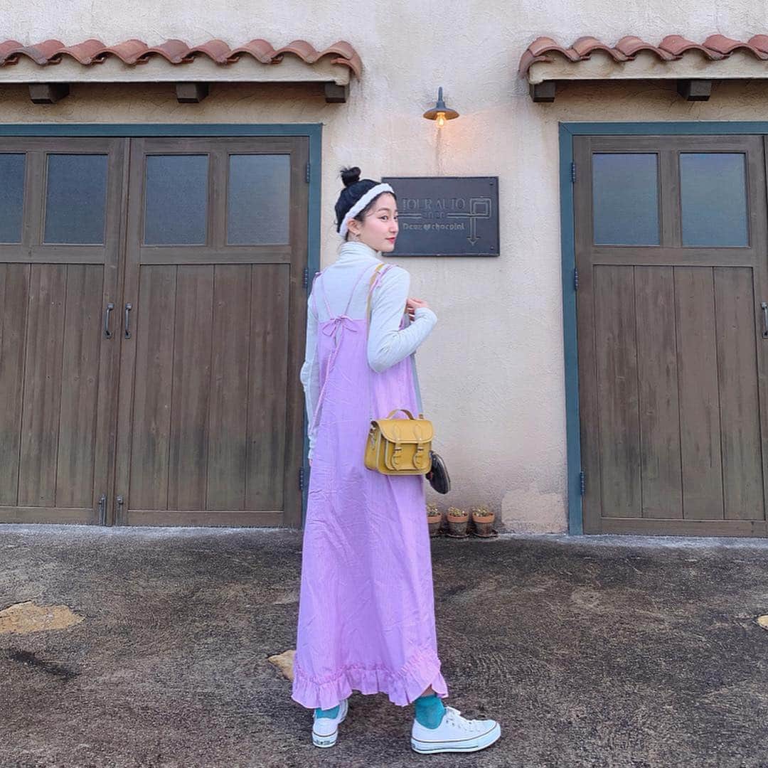 梅村奈央さんのインスタグラム写真 - (梅村奈央Instagram)「#うめしふく 展示会で予約してた服が届いたので早速着ました💟あきさんが作る服は本当に可愛い(T-T) ・ #cherietokyo #beatsbydre #zatchels #toneselectgoods #dholicsnap」3月21日 23時04分 - umemuranao