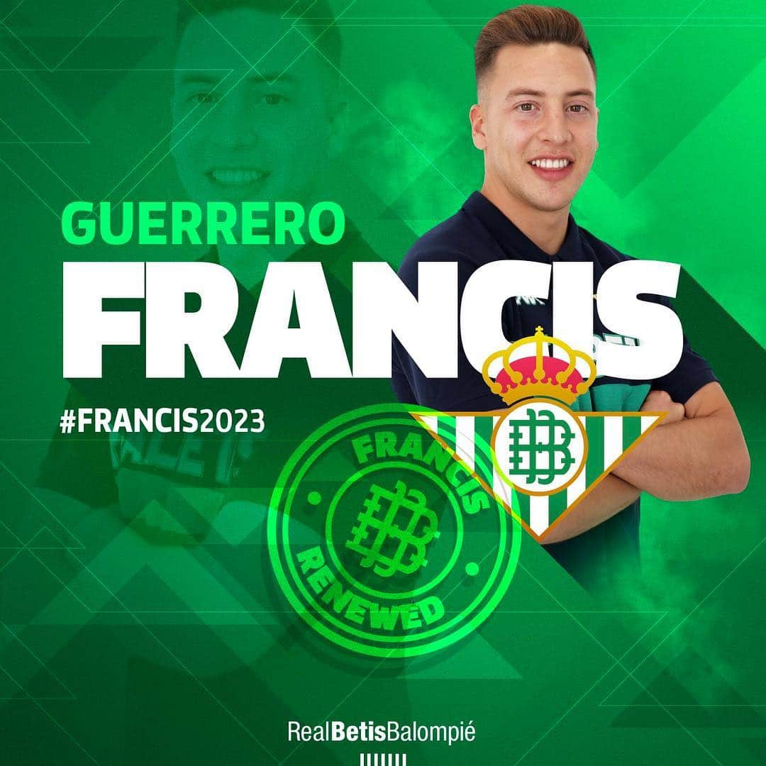 レアル・ベティスさんのインスタグラム写真 - (レアル・ベティスInstagram)「📣 OFICIAL | Francis y el #RealBetis amplían su vinculación hasta 2023 🤝💚 — 📣 OFFICIAL | Francis and #RealBetis extend their bond until 2023 🤝💚 ➡ (Link en bio)  #Francis2023」3月21日 23時06分 - realbetisbalompie