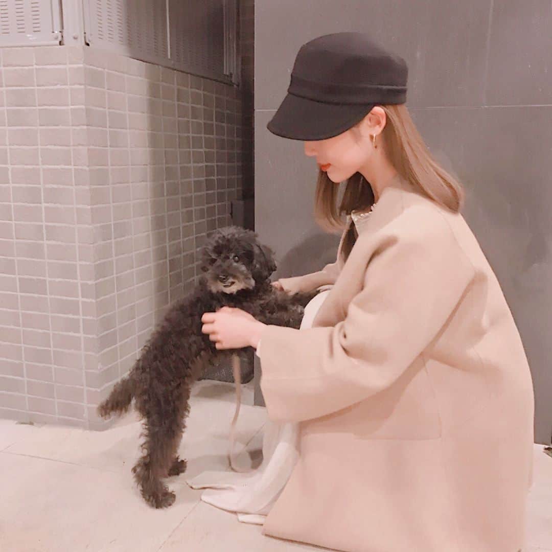 山根 栞菜のインスタグラム：「らぶ🐩🤍」