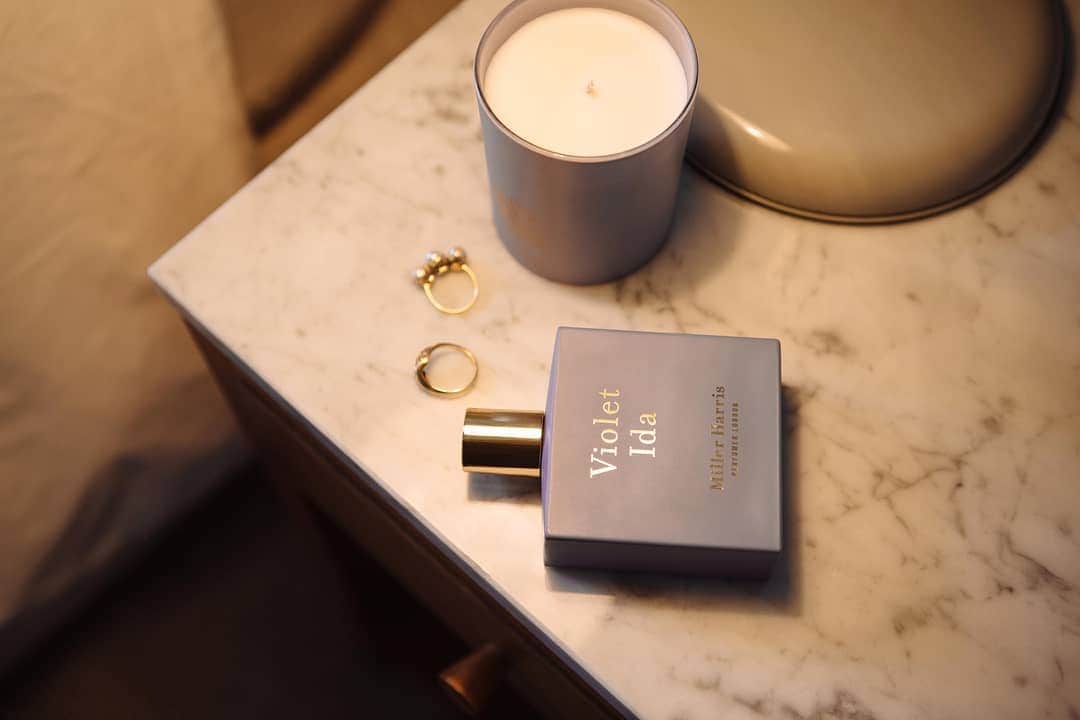 のインスタグラム：「Happy #NationalFragranceDay!  Our fragrance of the moment is our new Eau de Parfum, Violet Ida. With plush iris, the sweet almond scent of heliotrope and a silky trail of liquid amber, Violet Ida is the scent of make-up and skin, a yearning, nostalgic dream of glamour.」