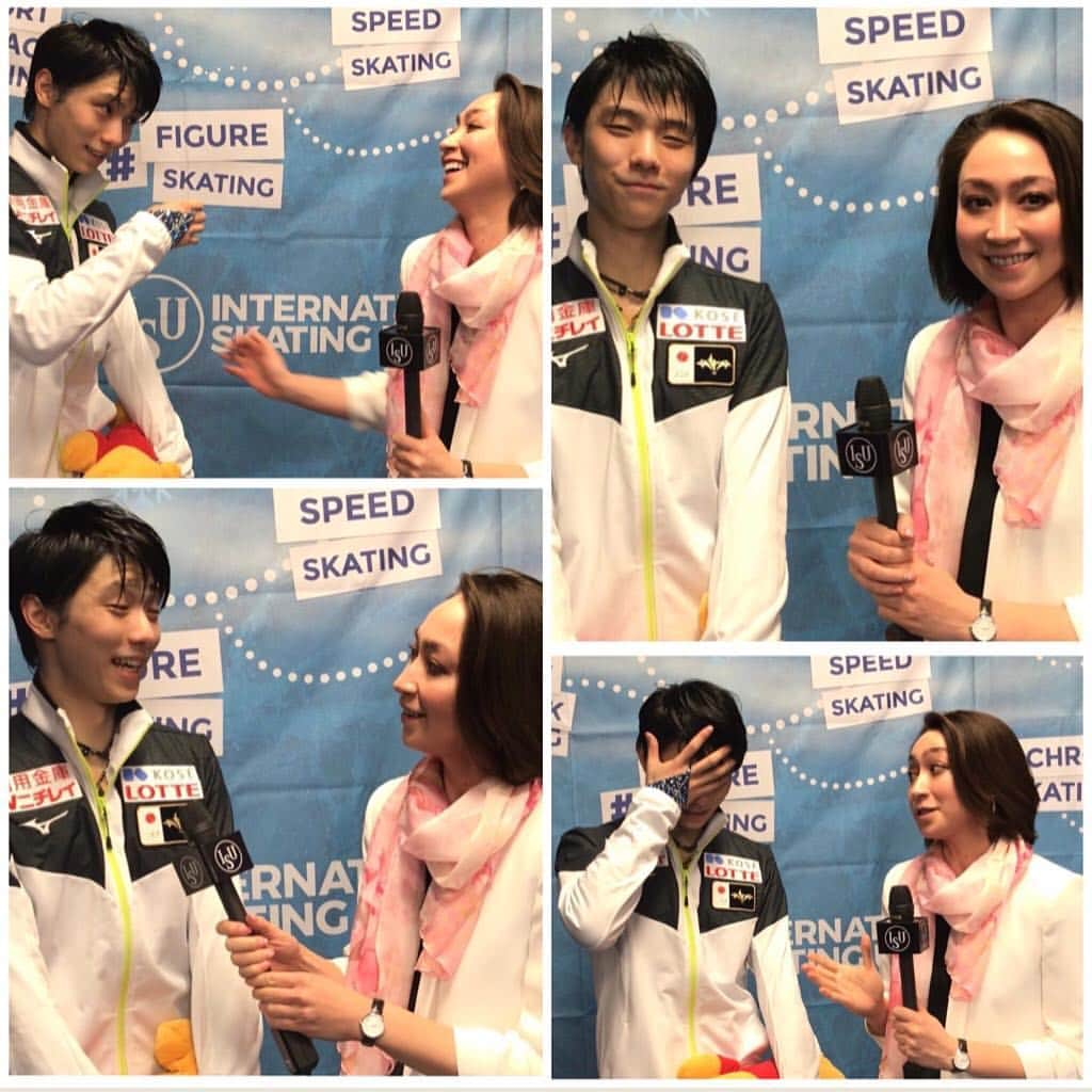 キャシー・リードさんのインスタグラム写真 - (キャシー・リードInstagram)「My interview with Yuzuru Hanyu after the SP👍 ショート後の羽生結弦へのインタビューです🤗🎌🎌🎌 #yuzuruhanyu  https://youtu.be/b2P9kbSl-0o」3月22日 0時56分 - cmr2070