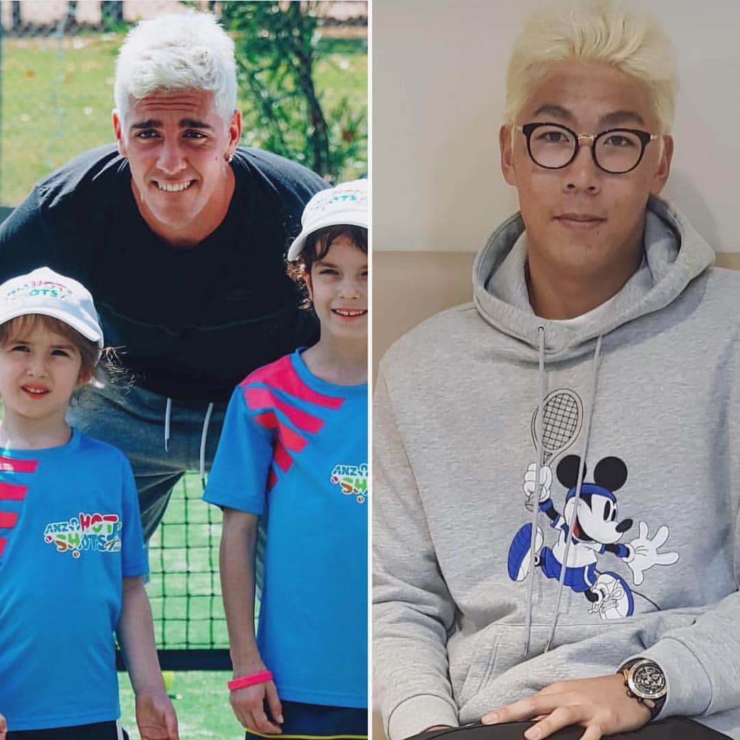 ATP World Tourさんのインスタグラム写真 - (ATP World TourInstagram)「Who rocks the blonde locks better?😂 😍 for @the_kokk1 | 🤩 for @hyeon519」3月22日 1時20分 - atptour