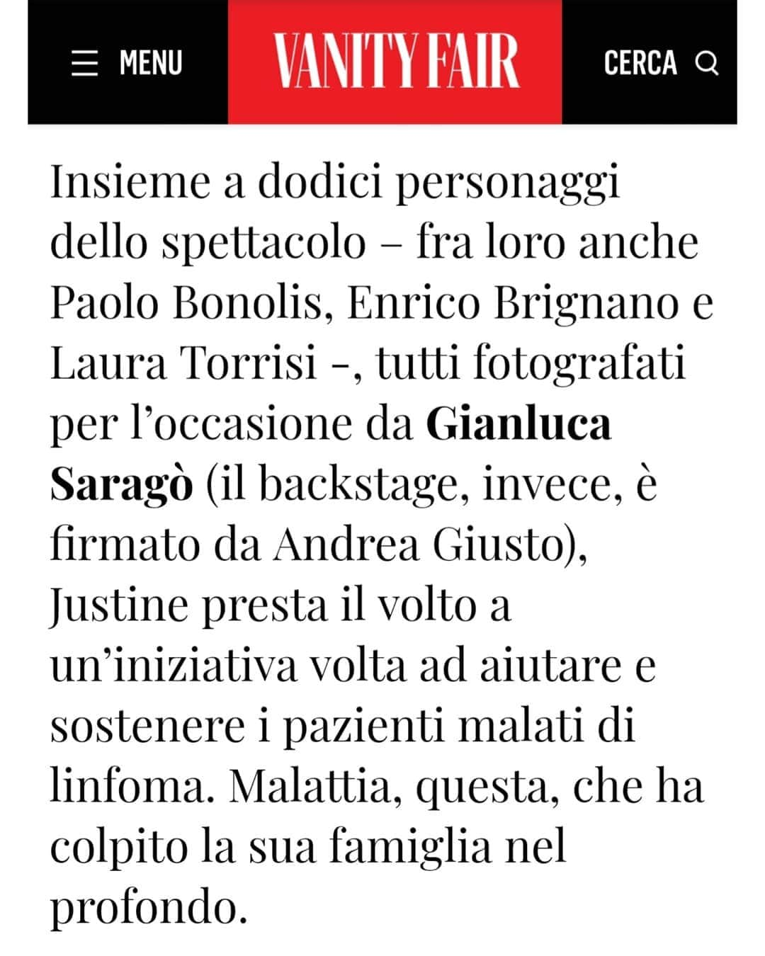 ジャスティン・マッテラさんのインスタグラム写真 - (ジャスティン・マッテラInstagram)「Grazie a @linfoamici e @sabrinalagana per l'opportunità di partecipare. Il cancro non è contagioso, l'amore sì. Jessica @jetpebbles , I love you. Grazie a @vanityfairitalia per l'intervista. Ph @gianlucasarago」3月22日 1時21分 - justineelizabethmattera