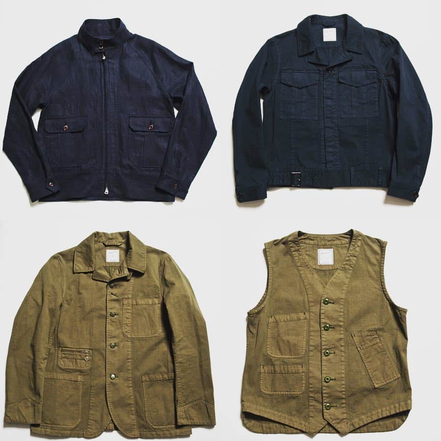 のインスタグラム：「3月24日 渋谷novoreにて毎月第四日曜日開催の Soundman  POP UP EVENT "1999"(One three nine)Real store に持っていく新商品です。 考えてみたら今回で1周年なんですね！ 多分週末は桜坂に桜も咲いていると思いますのでお花見がてら遊びに来てください！ #Soundman #2019ss #popupshop  #shibuya #madeinjapan  #heritagestyle  #workwear #military #mensfashion #cottonjackets  #militarybag #linenshirt #linenjacket  #harringtonjacket」
