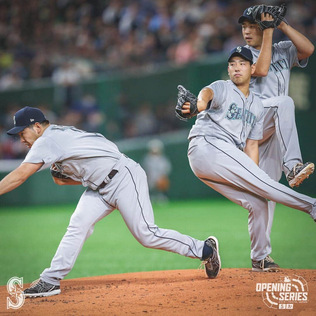 シアトル・マリナーズさんのインスタグラム写真 - (シアトル・マリナーズInstagram)「MLB Debut ✅  #TrueToTheBlue x @yuseik18」3月22日 12時52分 - mariners