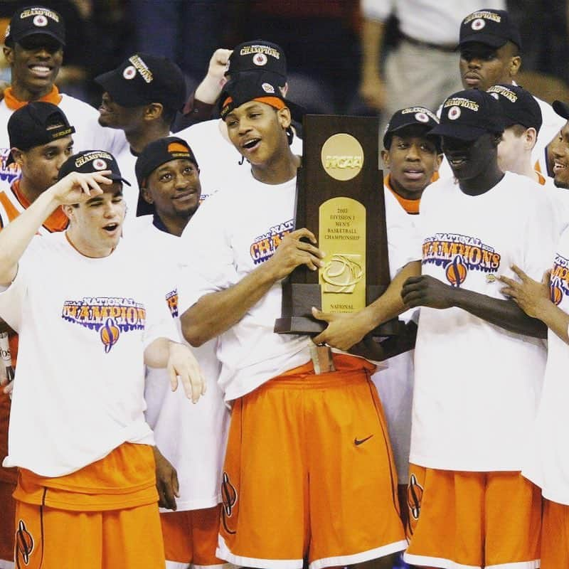 カーメロ・アンソニーさんのインスタグラム写真 - (カーメロ・アンソニーInstagram)「#TBT to 2003 with @cuse_mbb 🏆🍊」3月22日 4時06分 - carmeloanthony