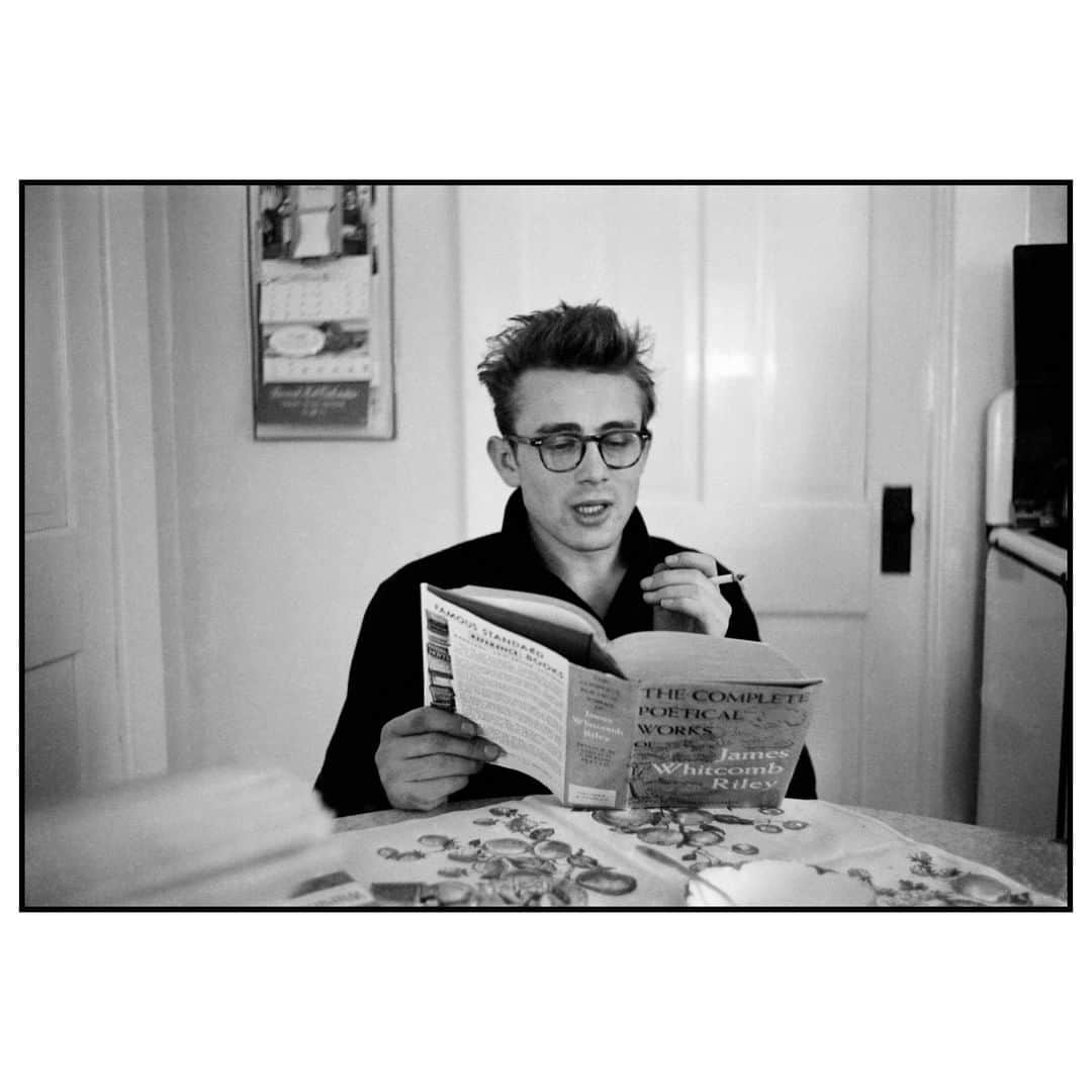 Magnum Photosさんのインスタグラム写真 - (Magnum PhotosInstagram)「Today is World Poetry Day. . PHOTO: In 1955 James Dean returned to his roots, the town of Fairmount where he was raised and educated. He visits the farm of his uncle Marcus Winslow, and in the dining room reads some poetry by James Whitcomb Riley. Fairmount, Indiana. USA. 1955. . © #DennisStock/#MagnumPhotos . #WorldPoetryDay #JamesDean」3月22日 4時00分 - magnumphotos