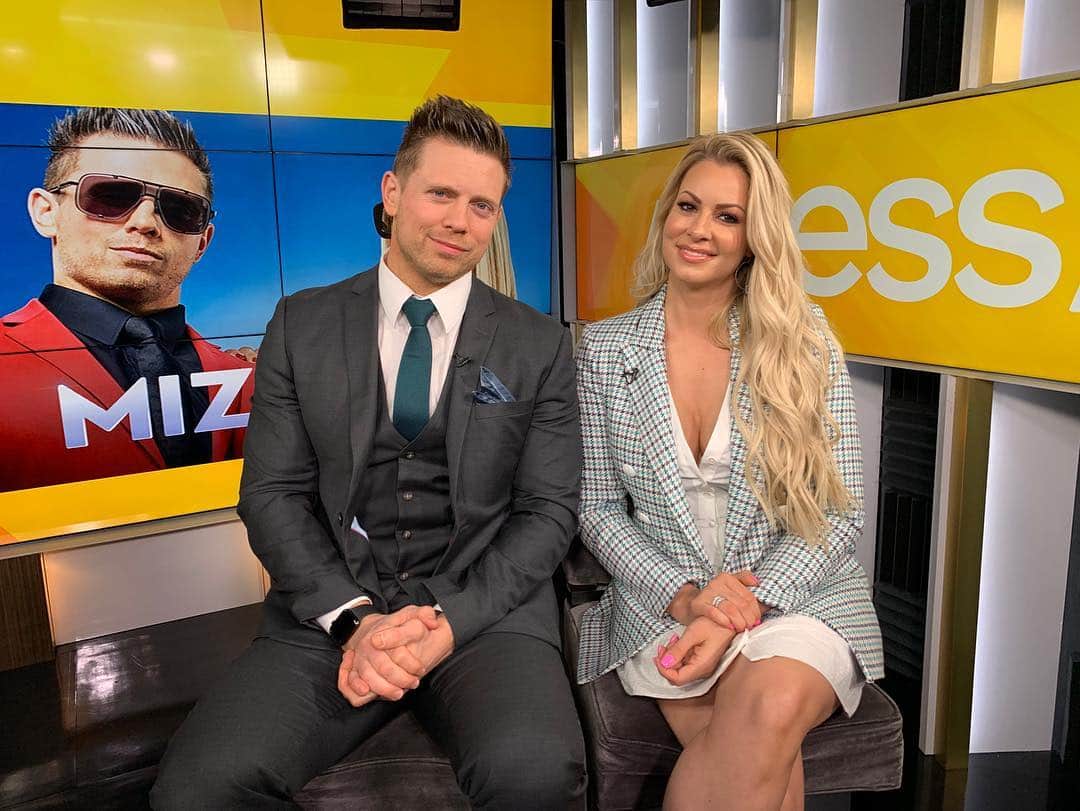 WWEさんのインスタグラム写真 - (WWEInstagram)「The press tour for @mizandmrs comes to and end...only 12 more days until all new episodes! . . . @mikethemiz @marysemizanin @accessonline @people @hollywoodlife」3月22日 5時05分 - wwe