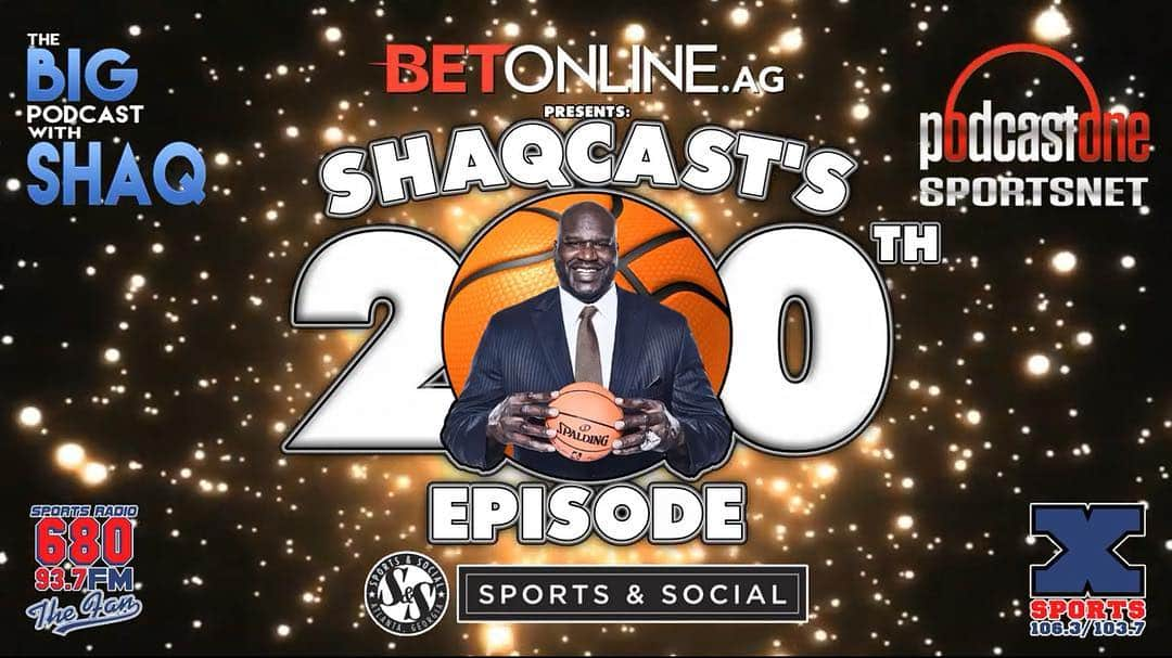 シャキール・オニールさんのインスタグラム写真 - (シャキール・オニールInstagram)「It's almost time for our live 200th #Shaqcast presented by @betonline_ag! Come see the podcast LIVE with my man @killermike and the hilarious @craiggasscomedy on Wednesday 3/27 at @livebatteryatl - get your tickets before they're gone--> https://bit.ly/2CoUlOb」3月22日 5時18分 - shaq