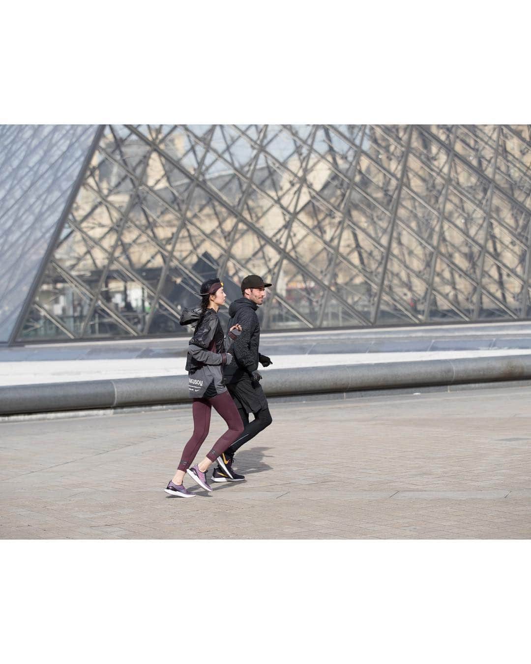ジュ・シャオエンさんのインスタグラム写真 - (ジュ・シャオエンInstagram)「Good Morning Paris #cityrun #paris in #nike #gyakusouundercover」3月22日 5時23分 - jujujuxiaowen