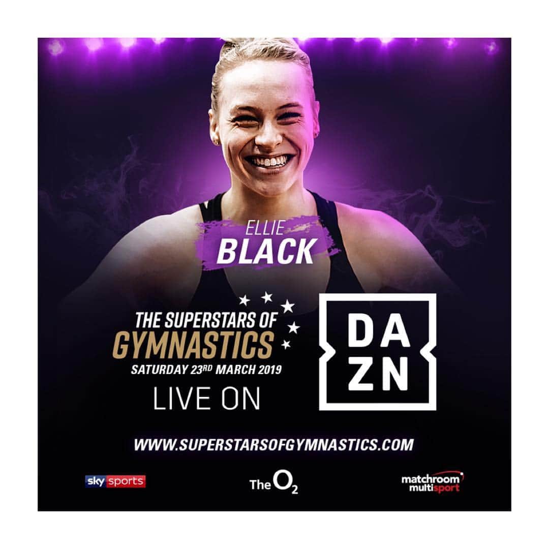 エリー・ブラックさんのインスタグラム写真 - (エリー・ブラックInstagram)「Don’t miss me in the Superstars of Gymnastics on @DAZN_CA this Saturday! #gymnastics @superstarsofgymnastics」3月22日 5時45分 - ellieblack_