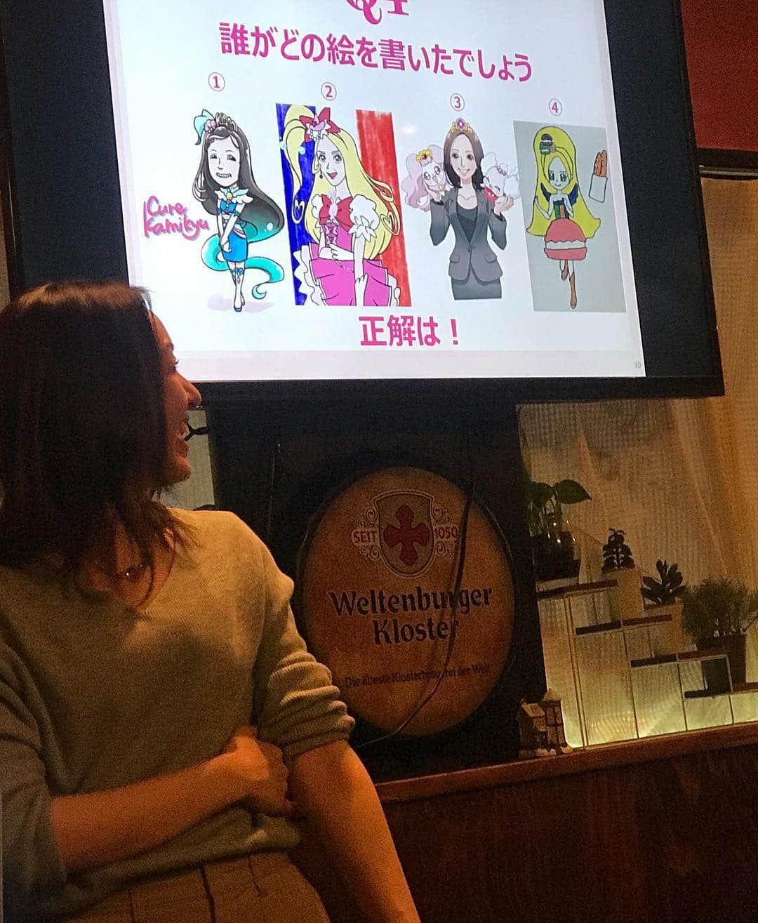 福田淳子さんのインスタグラム写真 - (福田淳子Instagram)「久しぶりにキラキラ☆プリキュア アラモード！  お世話になっていた神木Pの壮行会。彼女は本当に仕事ができる人で、いつもどんな時も冷静に穏やかにみんなをまとめてくれました。彼女の旅立ちに忙しいであろうメンバーがみんな集合。やっぱり愛されてるわー。そして久しぶりにいろんな方と再会できてそれもとってもうれしかったです。パーティもクイズがあったり、いろんなことが散りばめられていて楽しい夜でした。久しぶりにキラキラル作成。笑。ちゃんとラベリングしました。気持ちが落ち込んだ時に食べて！とプレゼント。  プリアラをやっている最中は常に締め切りに追われていて、いっぱいいっぱいでした。楽しいとかよりもとにかく精一杯。でも振り返ってみると、メンバーにはすごく恵まれていたし、なんとステキなお仕事に携わさせていただいたんだろう、と思います。 自分が大好きなもの（私だったらお菓子作り）をしている時のキラキラわくわくする気持ちに=キラキラルと名前をつけてもらったのが何より大きいです。そうか！そうなのか！と勝手にいちかと自分を重ねて見てました。私にしたらお菓子は魔法。これからもみんなを幸せにするお菓子をたくさん作りたいです。アニマルスイーツをストーリー順に並べて一人でニヤニヤ。自分のお菓子をおもちゃにしてもらえるってどれだけファンタジー！と今更ながら思います。  そんなプリキュアも今年は新たにスター☆トゥインクルプリキュアがスタート。今回は宇宙がテーマです。春映画も今月16日からスタートしています。プリアラチームも参加しておりますのでぜひ、みなさんも見てください。プリアラ時代の秋の映画「パリッと！想い出のミルフィーユ！」でプロデューサーアシスタントを務めてくれた村瀬さんが、次の秋の映画で終に独り立ちだときいて勝手に感動。もはやお母さんみたいな気分。20代で懸命にやったことって、本当に後になってものすごく役立つから、と言いながらだいぶ大人になってしまった気持ち。笑。秋の映画も楽しみにしています。  #キラキラプリキュアアラモード  #キラキラル #スタートゥインクルプリキュア  #プリキュアミラクルユニバース  #アニマルスイーツ #プリアラ関係者のみなさま 神木Pはインスタ開設して向こうでの日々をアップしてくれる予定なので楽しみにしていてください笑」3月22日 13時12分 - junjunfukuda