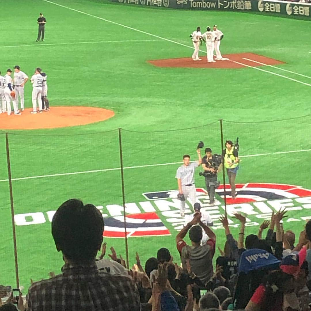 オカモト"MOBY"タクヤさんのインスタグラム写真 - (オカモト"MOBY"タクヤInstagram)「19.03.20 @ #TokyoDome  #MLB #Ichiro #Mariners #Athletics  近日中にレポートを書きます。」3月22日 8時05分 - moby_scoobiedo