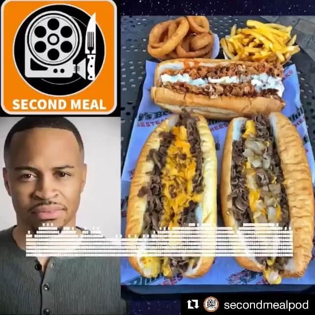ユージン・バードのインスタグラム：「Nope. I don’t play when it comes to my #cheesesteaks! Let it be known! And tell me how y’all like it. I’m curious. Once again this was a fun episode to record.  #Repost @secondmealpod ・・・ HOW DO YOU order your Cheesesteak?  This week’s guest on Second Meal Podcast Eugene Byrd @vududaddy is particular and precise.  Leave us a comment on how you order.  #Podcast #actor #Bones #TV #Film #phillycheesesteak #producer #LosAngeles #Food  #movies #cosbyshow  #philadelphia #8mile #eating #restaurants #crafty #secondmeal  #auditions #auditioning #eugenebyrd #burgers #childactor #delassandros #delassandrossteaks #cheese」