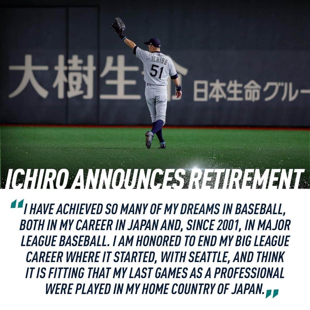 シアトル・マリナーズさんのインスタグラム写真 - (シアトル・マリナーズInstagram)「There will never be another like Ichiro. #ThanksIchiro」3月22日 8時46分 - mariners