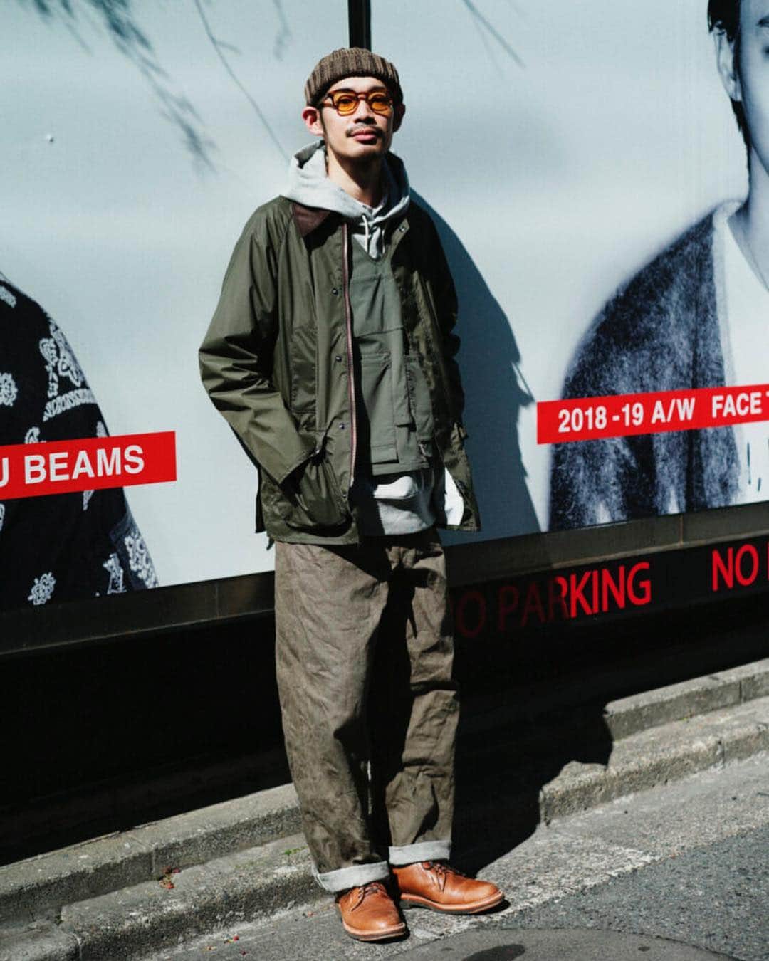 のインスタグラム：「… S/NAP. ・ NAME : 佐久間 直樹 ・ SHOP : @beams_plus_harajuku ・ INSTAGRAM : @naoki_sakuma ・ 詳しくはプロフィールURLよりご確認下さい。 ・ #beams #beamsplus #snap #beams_snap」
