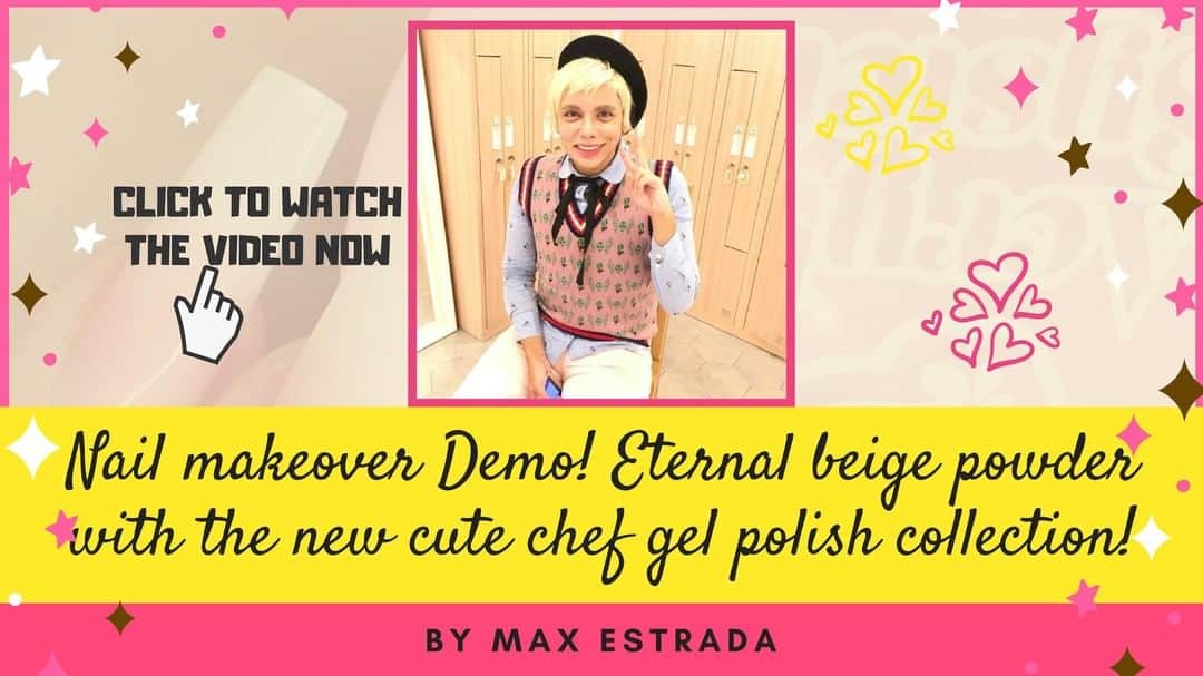 Max Estradaさんのインスタグラム写真 - (Max EstradaInstagram)「Nail makeover Demo! Eternal beige powder with the new cute chef gel polish! by Max Estrada  Watch it only on the official YouTube channel of ENailCouture Global. Find other demo videos for product demos and other details.  Follow the link: https://youtu.be/dJ32OslVSMg  #Nailproducts #nailsupplies #acrylicnails#nailpolish#nailswag#nailaddict#nailfashion#nailartheaven#nails2inspire#nailsofinstagram#instanails#naillife#nailporn#gelnails」3月22日 16時42分 - kingofnail