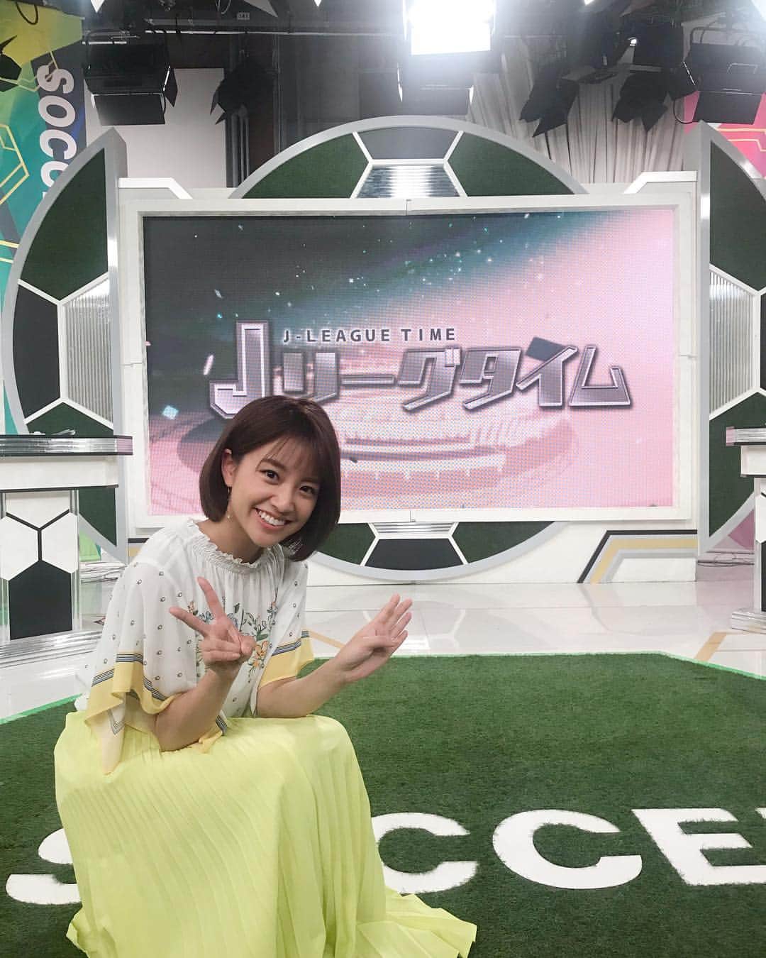 のインスタグラム：「⚽️ 今週もoha4をご覧いただきありがとうございました✨ . . 明日のJリーグタイムはJ2スペシャル！！ 先日伺った、水戸ホーリーホック 長谷部監督&前選手インタビューや試合と共にその他企画盛りだくさんでお伝えします🌸 明日の試合もロケに行ってきますよ〜！！ 21:00からぜひご覧ください🙇‍♀️ #nhkbs1#jリーグタイム #J2スペシャル #水戸ホーリーホック #長谷部茂利 監督#前寛之 選手」