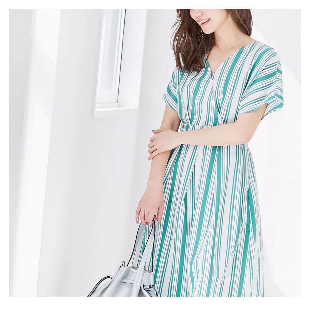 ur'sさんのインスタグラム写真 - (ur'sInstagram)「. 【NEW ITEM】 . ストライプ柄が爽やかな カシュクールデザインのワンピース。 . . ■ストライプカシュクールワンピース■ . . NO.BRXU0393 ＼新作★72H限定10%OFF／ ￥4,990+tax　⇒　￥4,491+tax . ご購入は、写真をタップして 商品ページへ✔️ . 商品・ご注文に関しては、 下記よりお問い合わせお願いいたします。 . info@ur-s.me . . . #urs_official #urs #coordinate #instagood #ootd #spring #ファッション #fashion #outfit#2019ss #ワンピース #onepiece #きれいめ #プチプラ」3月22日 17時57分 - urs_official