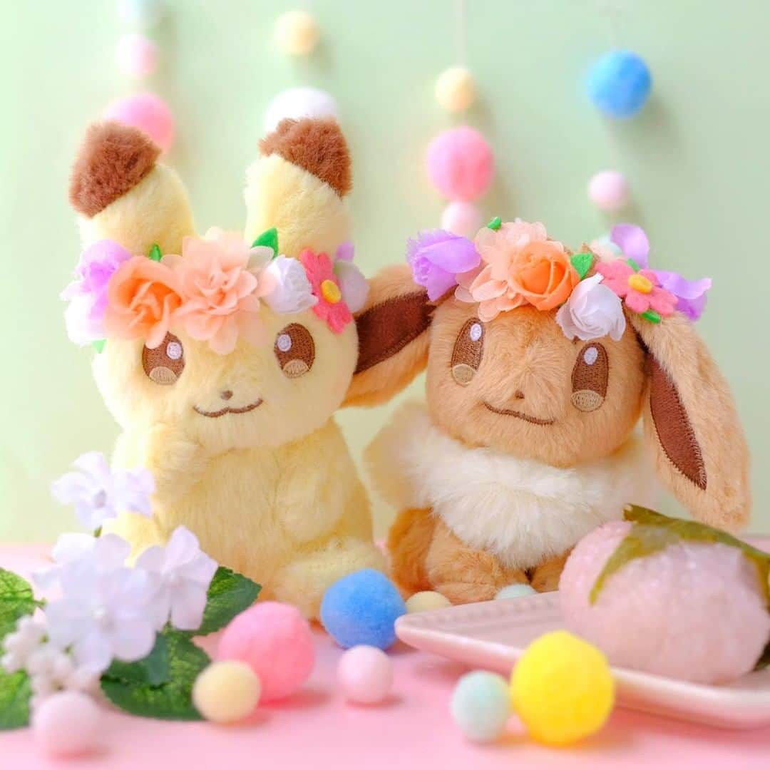 ピカチュウ公式Instagramさんのインスタグラム写真 - (ピカチュウ公式InstagramInstagram)「【今日のピカチュウ】 ピカチュウとイーブイは、お花の冠をつけてもらったみたい🌼🌼🌼 とっても似合っているね🤗🎶🎶 #pikachu #eevee #pokemon #pikachu_snap #photooftheday #flower #flowers #flowercrown #crown #spring  #ピカチュウ #イーブイ #ポケモン #花 #花の冠 #冠 #春」3月22日 18時00分 - pokemon_jpn