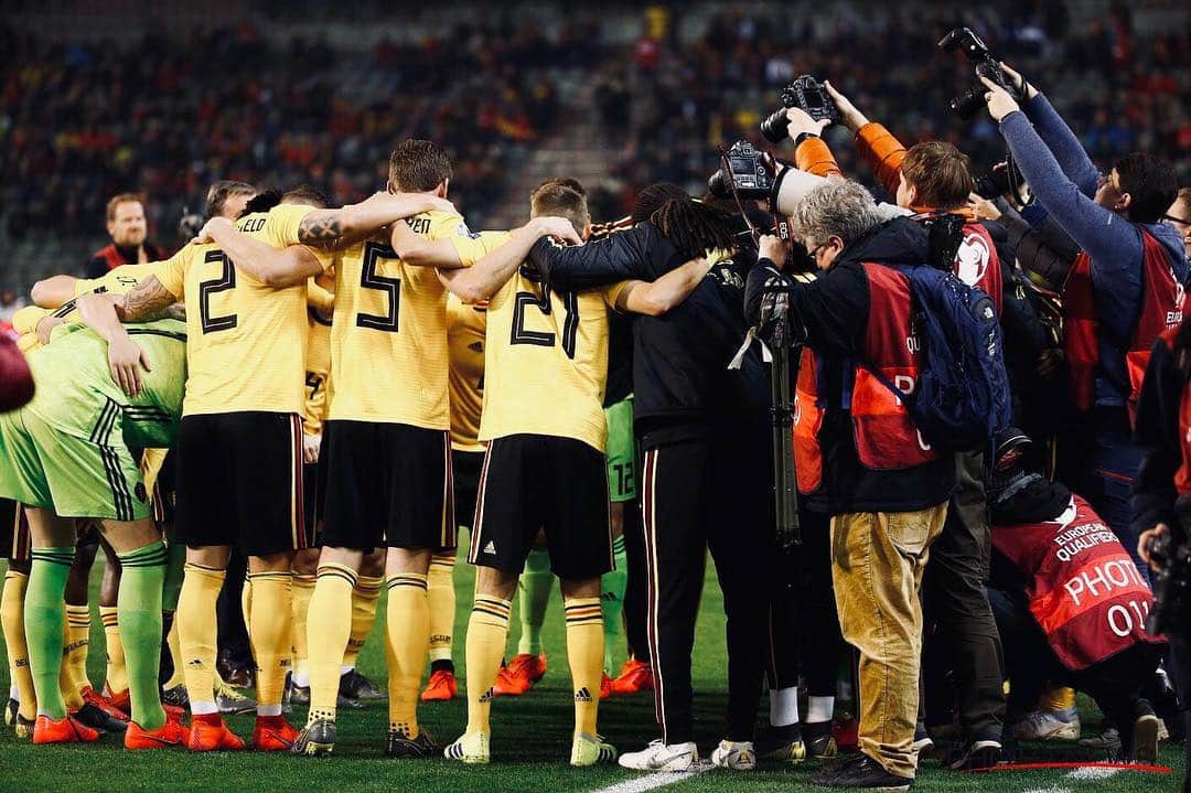 ヤン・フェルトンゲンのインスタグラム：「Off to a good start 👍🏻🇧🇪 #ComeOnBelgium」
