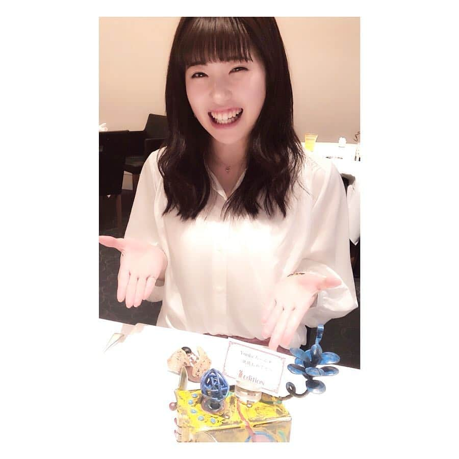 佳村はるかさんのインスタグラム写真 - (佳村はるかInstagram)「シンデレラのダンサーさん yurikaちゃんのお祝いお食事会〜 . . いつもニコニコのyurikaちゃん は本番前のいやし〜 . . . #ビンゴで当てたお食事券で #ミシュラン やで〜  #一緒にいろんなステージ  #NUDIE★ではお世話になりまくったです」3月22日 19時04分 - haruka.lu2