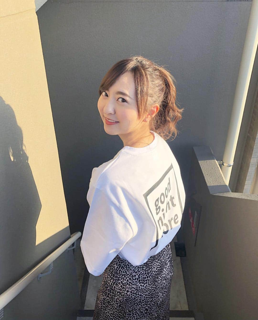 森保まどかさんのインスタグラム写真 - (森保まどかInstagram)「﻿ ﻿ ﻿ ☺︎❤︎﻿ ﻿ ﻿ ﻿ ﻿ #Tシャツ ﻿#気が早い  #goodnightstore #rurume」3月22日 19時54分 - madokamera_48