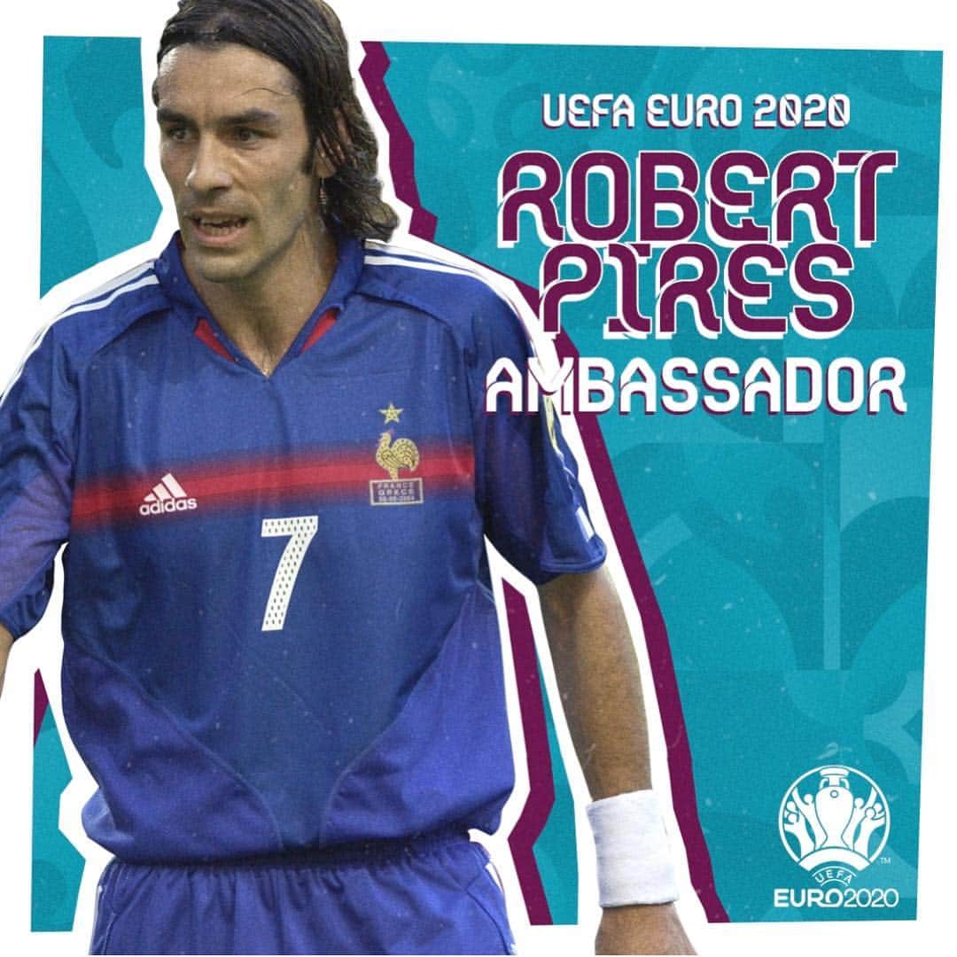 ロベール・ピレスのインスタグラム：「Really excited to be part of this - the squad of UEFA #EURO2020 Ambassadors! EURO is coming to a city near you...」