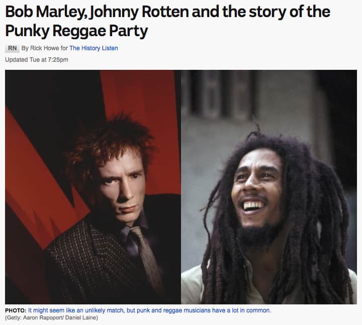 ボブ・マーリーさんのインスタグラム写真 - (ボブ・マーリーInstagram)「"In 1976, following an assassination attempt, Marley fled to the safety of London. There, he discovered punk rock, with the help of [Don] Letts. Letts explained to Marley there was more to punk rock than the negative portrayal of the scene in the tabloids. 'You're wrong about this, there's something going on. They [punks] are like-minded rebels.' Marley became more informed about the punk rock scene, and was inspired to write the song Punky Reggae Party." . Learn more about the unusual connection between #punk and #reggae via @abcnews_au at the link in our bio.」3月23日 6時28分 - bobmarley