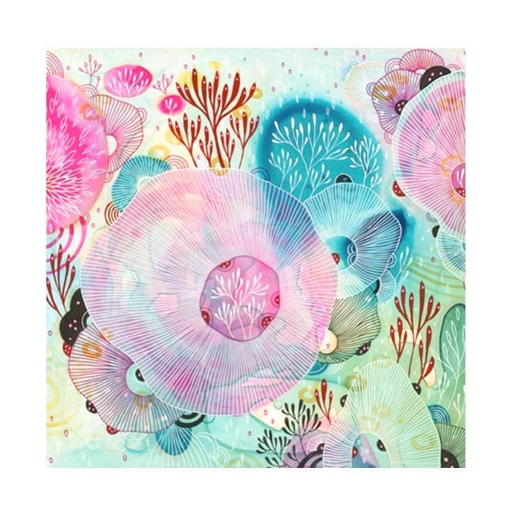 ジャマンピュエッシュのインスタグラム：「Beautiful artwork by Elena James brings inspiration for Jamin Puech creations. #elenajames #deepseacreatures」