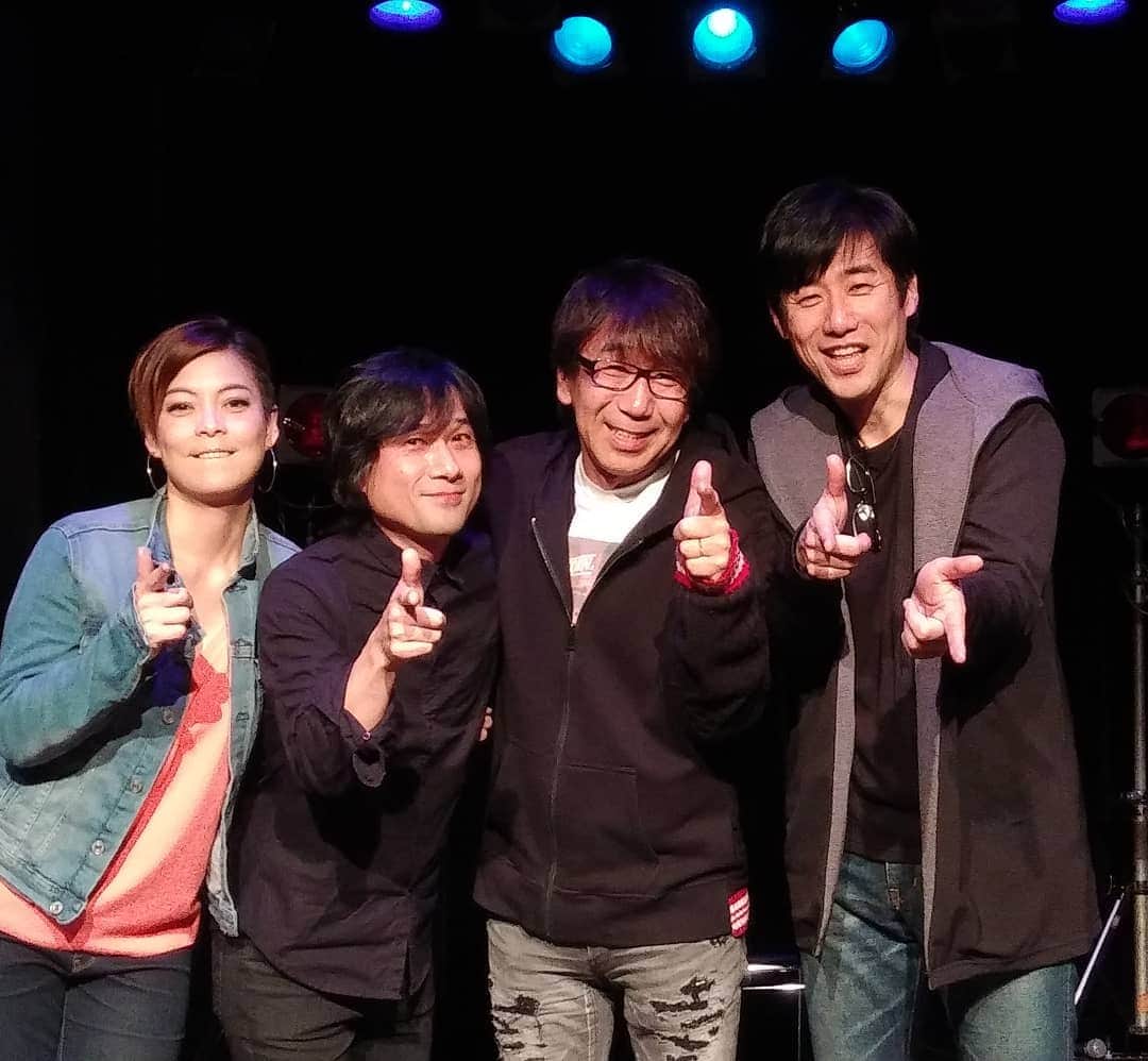 のインスタグラム：「終演！皆さん楽しんでいただけたようで良かった＼(^^)／ #マリコとヒデーズ #木根尚登 #南青山mandala #aoyama音楽倶楽部 #昭和アニソン」