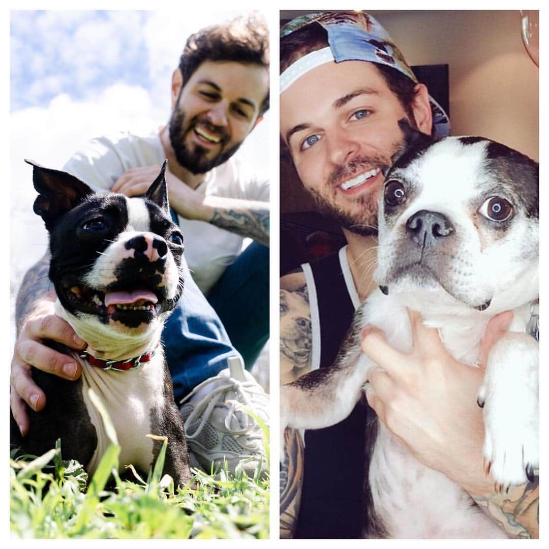 カーティス・ルポールのインスタグラム：「I love you both sooooo much! RIP Buster ❤️ his memory lives on with you @drwatsontheboston! #nationalpuppyday」