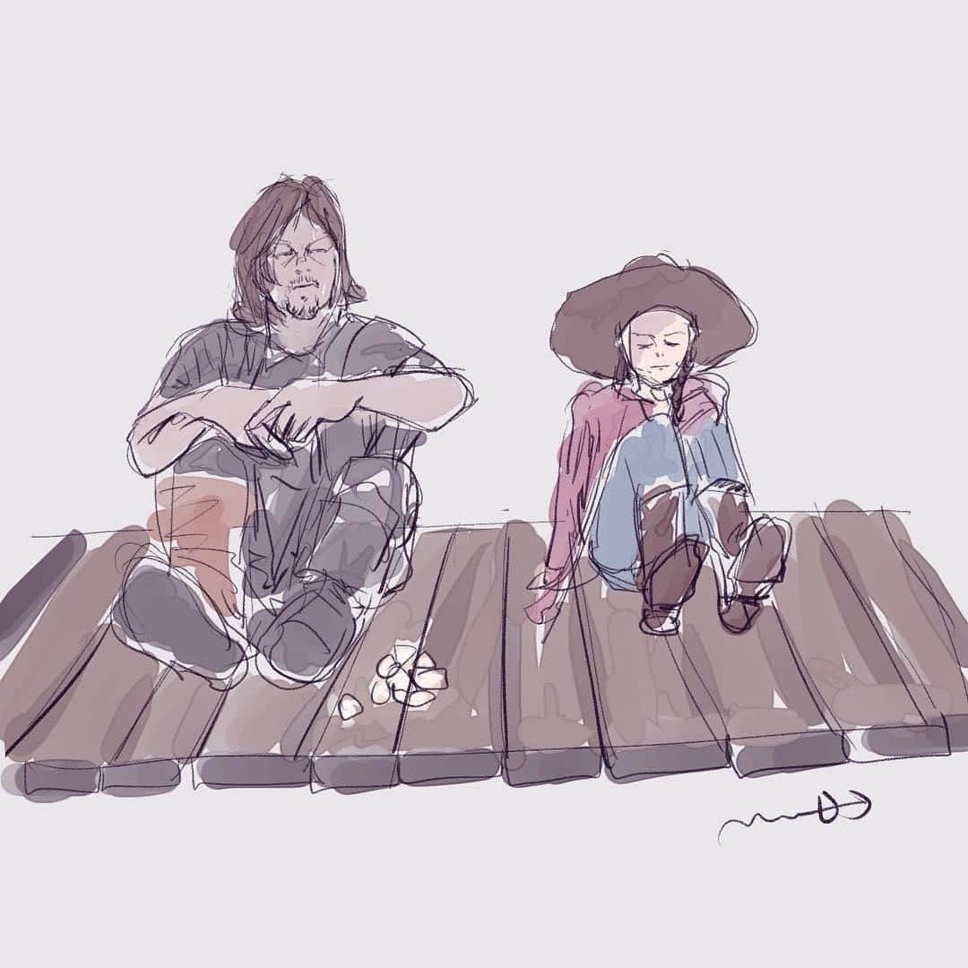 The Walking Deadさんのインスタグラム写真 - (The Walking DeadInstagram)「In this week's #FanArtFriday, the newest iteration of the Grimes/Dixon duo. Artwork by @crossbow_twd. #TWD」3月23日 1時00分 - amcthewalkingdead