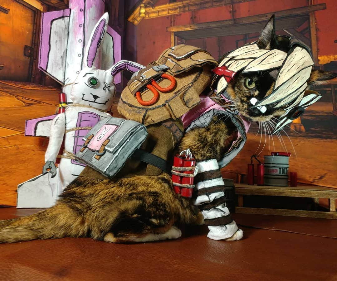 猫コスプレさんのインスタグラム写真 - (猫コスプレInstagram)「"Get-outta-my-shop-or-I'll-scratch-yo-butt. That's-how-Tiny-Tina-roll." #Borderlands2 #TinyTina . . . . . . . . . . #bl #bl2 #Borderlands #borderlandscosplay #tinytinacosplay #cellshading #cellshadingcosplay #CatCosplay #2kgames #videogamecosplay #videogames #cosplay #cosplayersofinstagram #catcostume #PetCostumes」3月23日 1時12分 - cat_cosplay