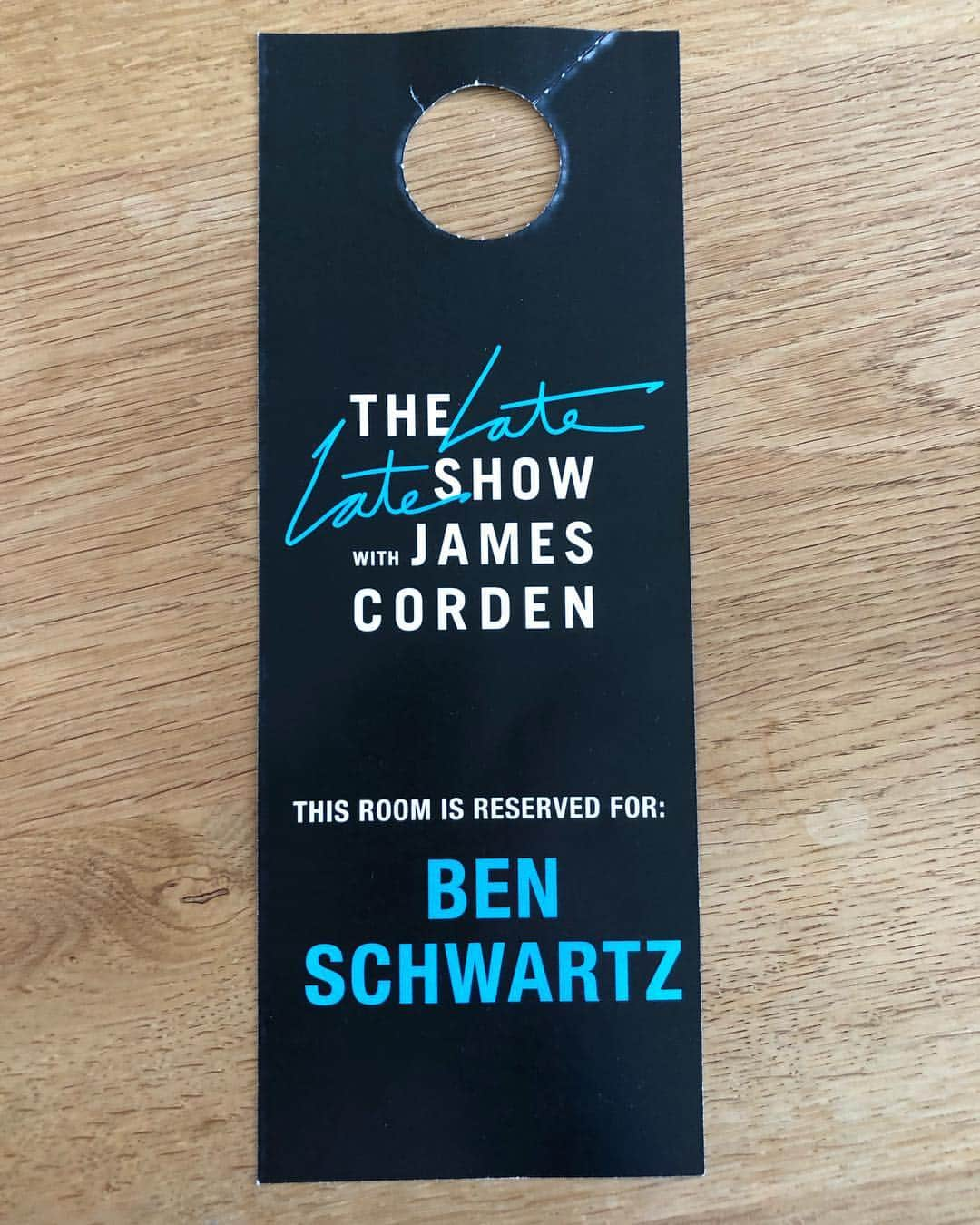 ベン・シュワルツさんのインスタグラム写真 - (ベン・シュワルツInstagram)「UPDATE- I found another Late Late Show door thingy from a different ep I did so we will have 2 winners (1 from twitter, 1 from Instagram) & a 3rd person who is just donating to donate! I will also donate to the the 3 organizations the winners choose. Updates soon with names and money. We did some good today! $2,500 raised for charity.  When you‘re a guest on the @latelateshow, they put this on your dressing room door. I will sign this bad boy & mail it to the highest bidder in the next 3 hours. But the money won’t go to me, it will go to a charity we both agree upon! In the comments below put the bid amount & the charity you would donate to. Huzzah.」3月23日 1時33分 - rejectedjokes