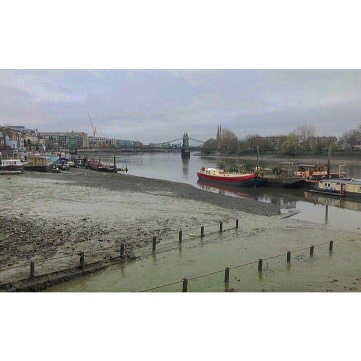 クレメンツリベイロさんのインスタグラム写真 - (クレメンツリベイロInstagram)「#riverthames #hammersmithbridge #lowtide 🙌🏻 #newhood #tgif 🍷」3月23日 1時50分 - clementsribeiro