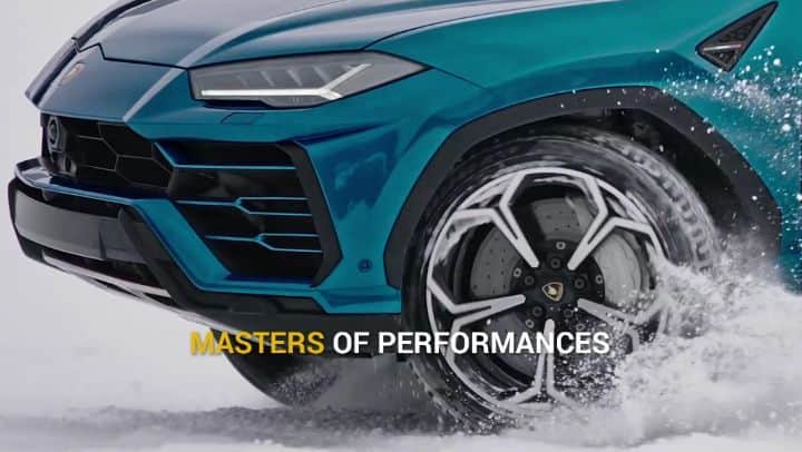 ランボルギーニのインスタグラム：「There are two ways to live the heights of @CarezzaDolomites: running on a ski slope or driving a Lamborghini Urus. Alberto Tomba chose them both.  Watch the full video on YouTube and keep following the story. To be continued… #Lamborghini #Urus #SinceWeMadeItPossible #MastersOfPerformances #mycarezza」