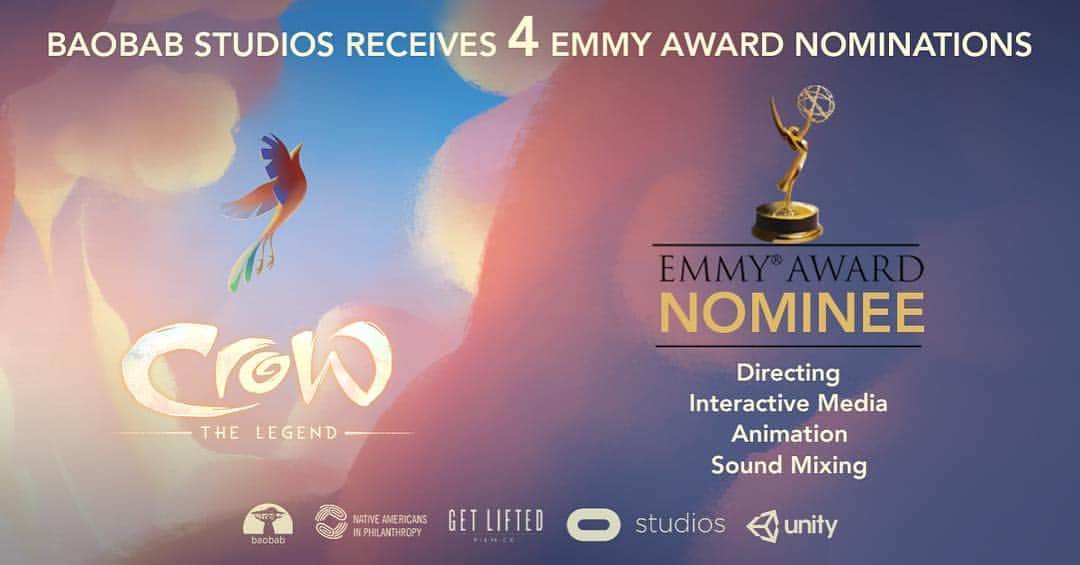 ジョン・レジェンドさんのインスタグラム写真 - (ジョン・レジェンドInstagram)「I’m so proud of the continued recognition of #CrowTheLegend!  Not only did we win the first ever Annie Award for Best Virtual Reality Production but now we’ve also received 4 Emmy Award nominations.  I want to congratulate the cast and our great partners on another accomplishment for this flagship indigenous worldview animation.  Thanks @baobabstudios, @nativegiving, @oprah, @lizakoshy, @ms_eagleheart, @diegoluna_, @constancewu and @itstyesheridan.  You can watch the animated movie on my YouTube channel.」3月23日 2時07分 - johnlegend