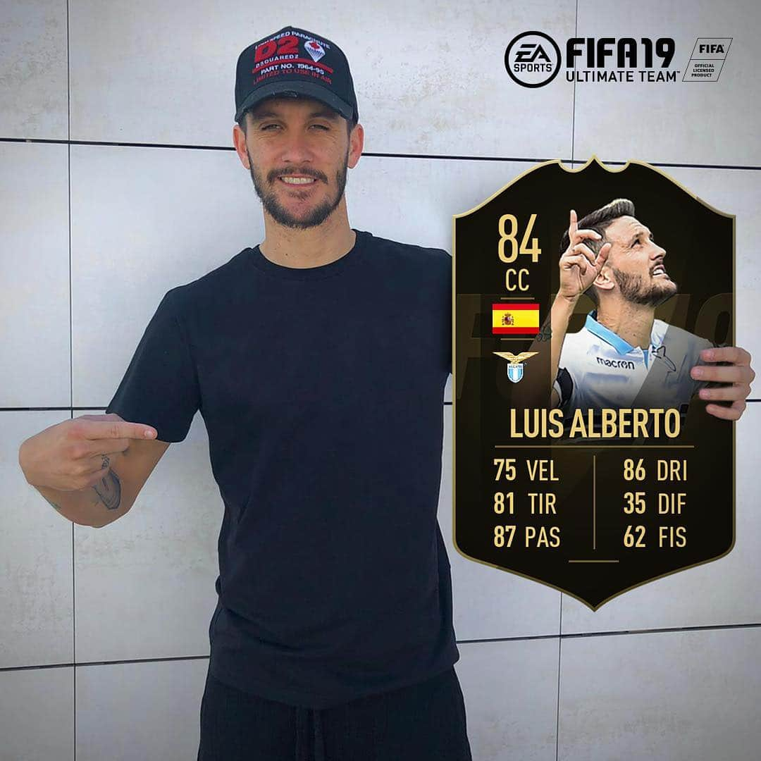 ルイス・アルベルトさんのインスタグラム写真 - (ルイス・アルベルトInstagram)「Felice di essere nella Squadra della Settimana di #FIFA19 Ultimate Team #TOTW #FUT Grazie @easportsfifa.it」3月23日 2時20分 - 10_luisalberto