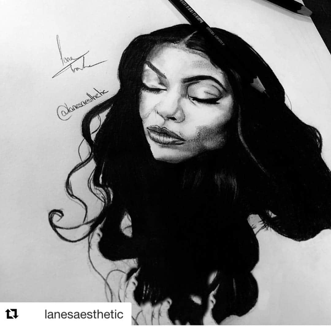 タラジ・P・ヘンソンさんのインスタグラム写真 - (タラジ・P・ヘンソンInstagram)「I am always sooooo flattered when artists take the time!!!! Thank you ALL so much. You are ALL soooooo freaking talented!!!!! SWIPE LEFT TO SEE ALL THE FIERCENESS 🙏🏾💋💋💋」3月23日 2時42分 - tarajiphenson