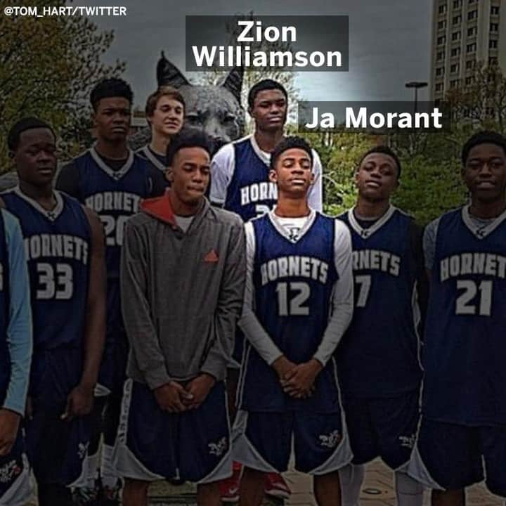 スポーツセンターさんのインスタグラム写真 - (スポーツセンターInstagram)「Flashback to 2014 when Zion Williamson and Ja Morant were on the same AAU team. (via @tommieh44)」3月23日 3時04分 - sportscenter