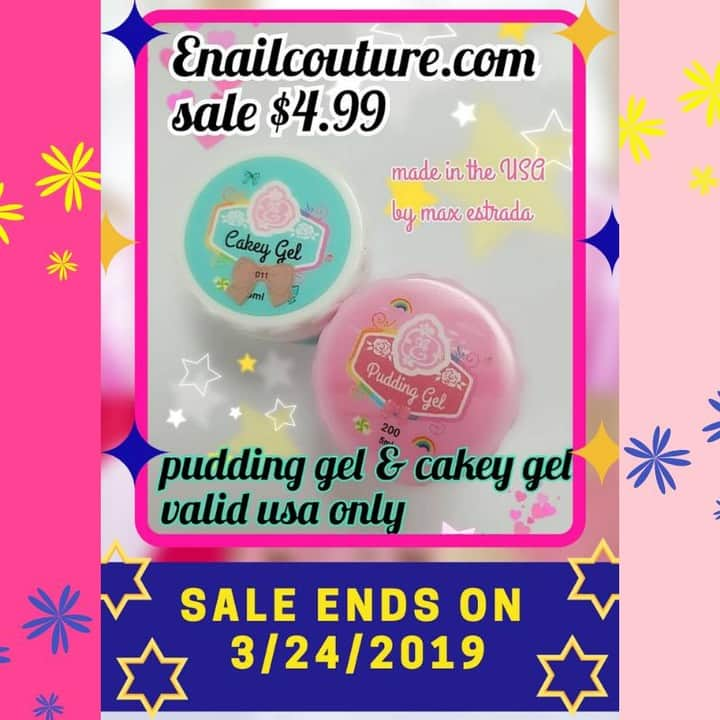 Max Estradaさんのインスタグラム写真 - (Max EstradaInstagram)「Enailcouture.com pudding and cakey gel on sale $4.99! Enailcouture.com new B.B. ombré gel collection! Cute chef is a brand new sparkling nude gel collection that can be used for ombré, nail art or full color nails ! Made in the USA ! #ネイル #nailpolish #nailswag #nailaddict #nailfashion #nailartheaven #nails2inspire #nailsofinstagram #instanails #naillife #nailporn #gelnails #gelpolish #stilettonails #nailaddict #nail #💅🏻 #nailtech#nailsonfleek #nailartwow #nails #nailart #젤네일 #glamnails #nailcolor #nailsalon #nailsdid #nailsoftheday Enailcouture.com happy gel is like acrylic and gel had a baby ! Perfect no mess application, candy smell and no airborne dust ! Enailcouture.com」3月23日 6時00分 - kingofnail