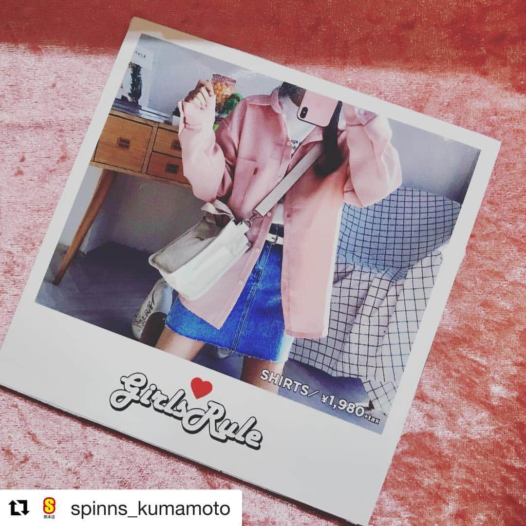 ガールズルールさんのインスタグラム写真 - (ガールズルールInstagram)「#Repost @spinns_kumamoto with @repostapp ・・・ . 💜🧸おはようございます🧸💜 . 大人気の韓国ブランド GIRLS RULE(ガールズルール)より 完売していたデイリーシャツが 再入荷しました🥺💗💗💗 . 今なら全カラー揃ってます！ 早い者勝ちです！ . ✅¥1980+tax . #spinns #スピンズ熊本 #fashion #coordinate #お洒落さんと繋がりたい  #韓国 #韓国ファッション」3月23日 8時27分 - girlsrule_official