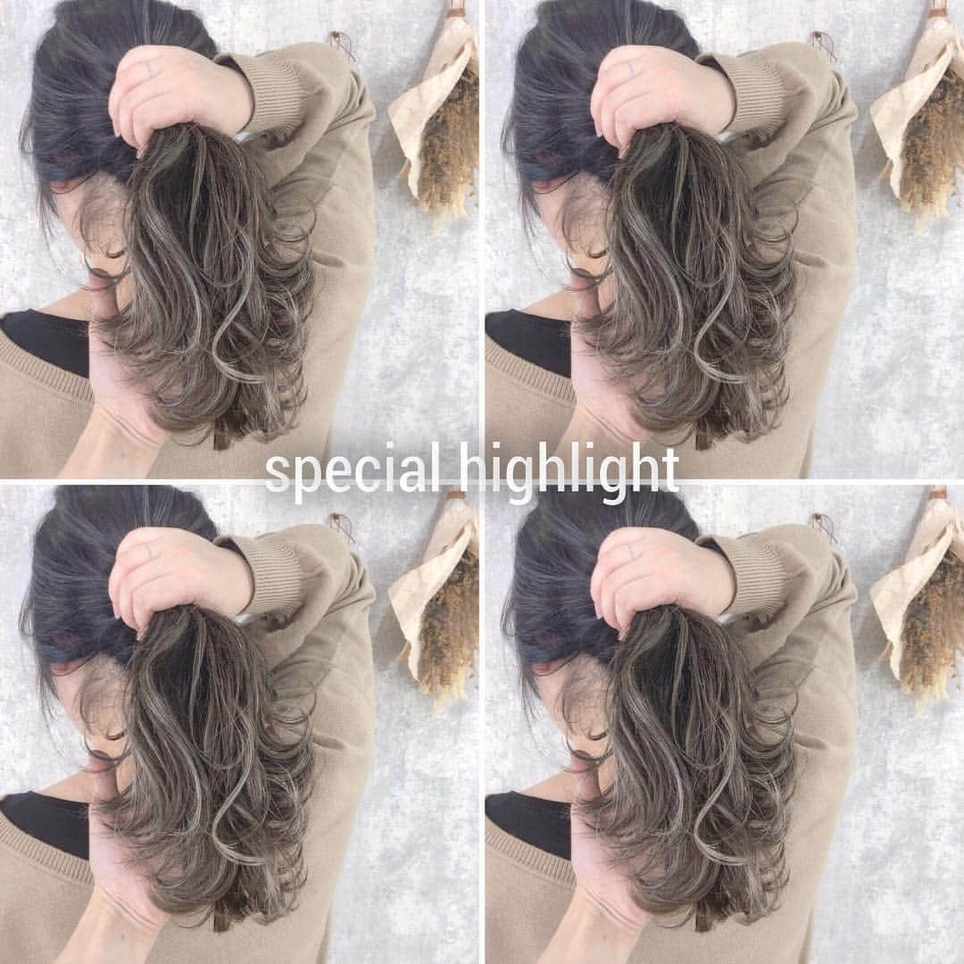 【高砂・美容師】平岡歩 ヘアアレンジ hairarrangeさんのインスタグラム写真 - (【高砂・美容師】平岡歩 ヘアアレンジ hairarrangeInstagram)「スペシャルハイライト🤙 この柔らかい雰囲気とカジュアルなハイライトでくくっても可愛いお洒落な髪になれますよー🙆‍♀️✨よきまる🙆‍♀️ちょあまる🙆‍♀️ ・ 【ご予約方法】 ご予約時にLINE @にて ・料金の事前提示 ・所要時間の事前提示 ・このカラーはどのメニュー選べばいい？ などお気軽にご相談下さい🙇‍♂️ ご予約はこちらのLINEからお願いします♪ LINE ID 【@ekm1861m】 LINEのID検索より検索してください 最初の＠マークを忘れずに入れてください。 わからない場合はInstagramのDMをご利用下さい。 【Instagram限定初回料金】 カラー＋トリートメント  10800→8500 カット＋カラー＋トリートメント13300→10500 ダブルカラー＋トリートメント16800→13500 カット＋ダブルカラー＋トリートメント19300→15500 スペシャルハイライト＋トリートメント 15800→12500 カット＋ハイライト＋トリートメント 18300→14500  プラスメニュー ケアカラー+1000 レルミストリートメント+2000 セレクタープロファイブ+4000 ＊全て税抜き表示。 ＊その他のメニュー、インナーカラーやパーマなども初回料金があるので、お気軽にLINEにてご連絡ください♪ ・ @lala__hair  #lala__hair ・ #ハイライトカラー #ハイライト #カジュアルハイライト #アッシュカラー #アッシュグレー #アッシュベージュ #ブリーチなし#ブリーチなしカラー #アッシュ #ブルージュ  #透明感カラー #グレージュ  #姫路駅 #姫路 #高砂 #加古川 #himeji  #姫路美容院 #高砂美容院 #加古川美容院 #姫路美容院マイリー #姫路美容室miley」3月23日 8時54分 - ayumi_hiraoka