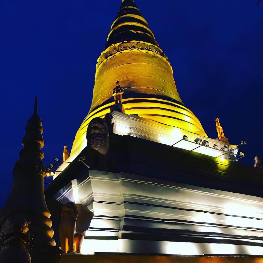 井川祐輔さんのインスタグラム写真 - (井川祐輔Instagram)「香港滞在記#91 《カンボジア旅行 Day1-4》 【Wat Phnom】 人気の観光スポットであるWat Phnom。14世紀、ペン夫人が川に流れる4体の仏像を発見し、これを祀る為に建てたのがWat Phnom。Watは「お寺」、Phnomは「丘」という意味です。ペン夫人がお寺を建てた丘ということで、ここの地名がPhnom Penhになったとか。 街の中で悠然と立つ姿は、訪れる者を魅了しスピリチュアルな感覚を刺激します。 必見です。 #香港滞在記#香港#カンボジア#プノンペン#ワットプノン #hongkong#hk#cambodia#phnompenh#watphnom」3月23日 10時09分 - yusukeigawa_4