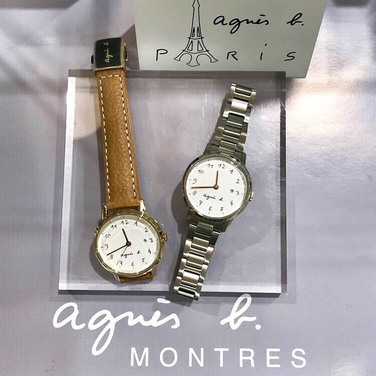のインスタグラム：「「agnes b.」各¥26,000+tax  服に合わせやすく飽きの来ないフレンチベーシックスタイル。シンプルデザインの新作は就活生やフレッシャーズにもおすすめです。 #agnesb  #agnèsb  #agnesbwatch  #agnesbmontres  #アニエスベー #アニエスベー時計  #アニエスb  #アニエスb時計  #フレンチシック #フレンチベーシック  #watch #pairwatch  #ペアウォッチ #おそろい #おそろいの時計 #お揃い #お揃いの時計 #おそろ #おそろコーデ  #カップルコーデ  #結婚記念日プレゼント #記念日プレゼント時計 #誕生日プレゼント時計 #クリスマスプレゼント時計 #時計クリスマスプレゼント #チックタック静岡パルコ店 #就職祝い #入社祝い」