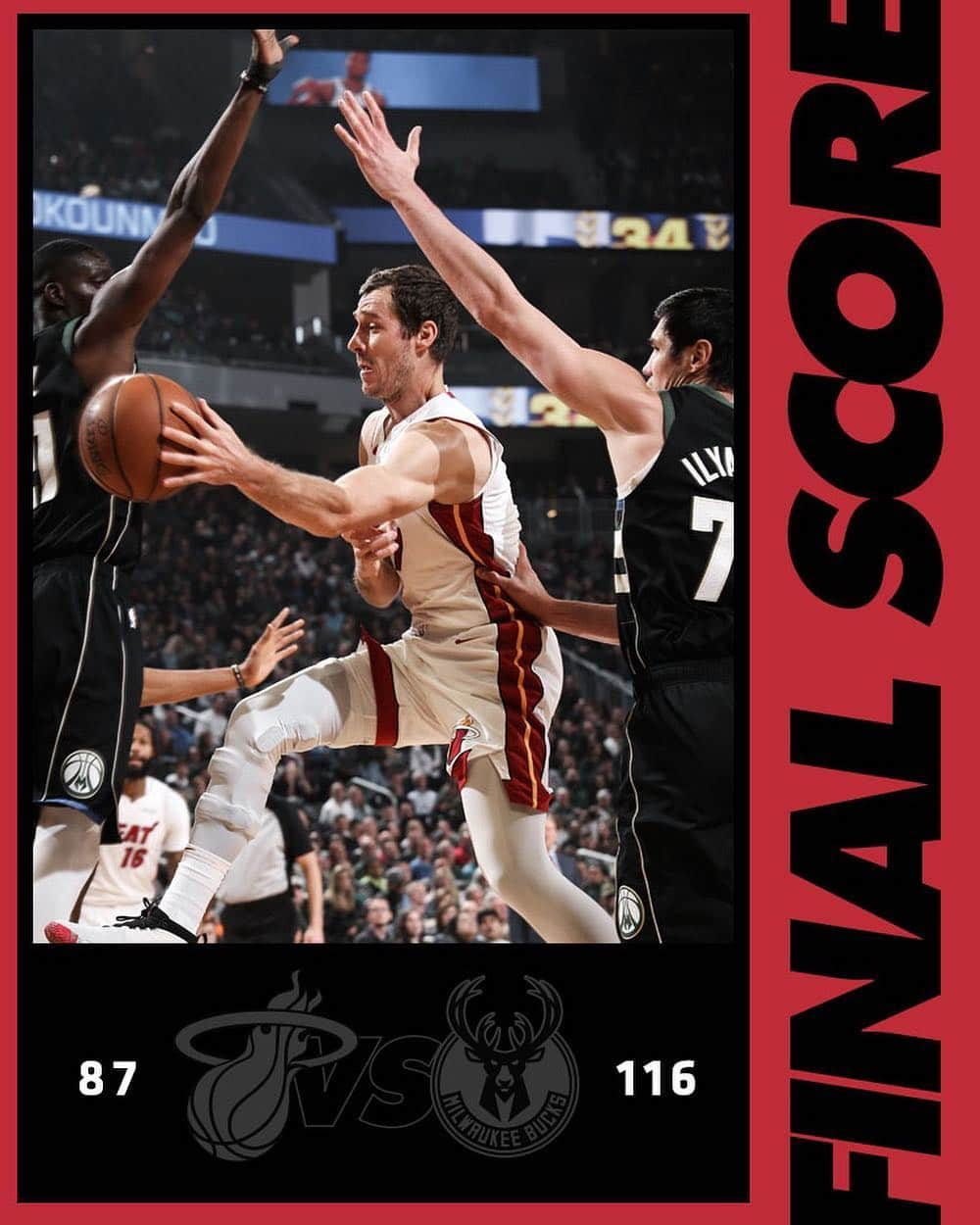 Miami HEATさんのインスタグラム写真 - (Miami HEATInstagram)「Tough night in Milwaukee.」3月23日 11時51分 - miamiheat